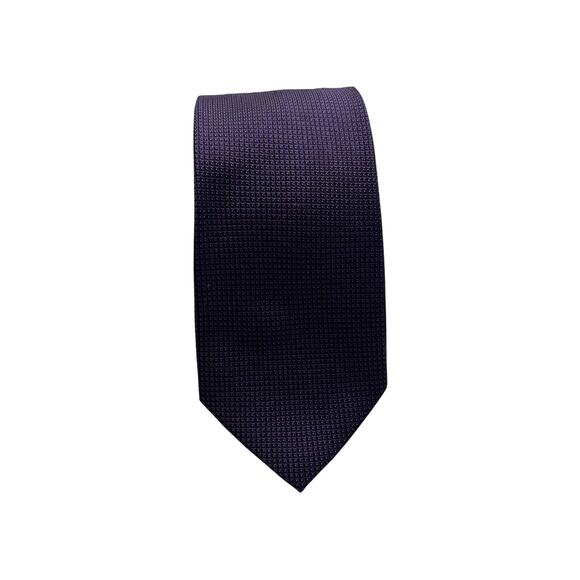 CALVIN KLEIN - 100% Silk Necktie Designer Lux Geometric‎ Purple W3 L54 (216) - Picture 1 of 4
